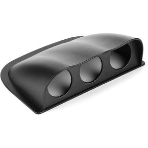 Triple Gauge Dash Pods Gauge Pods Electrical 2In Triple Dash Gauge Pod 3 Hole Dashboard Meter Mount Bracket Universal Auto Accessorycarbon Fiber (Black)