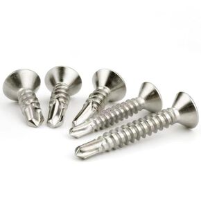 Metric M4.2x1/2"-M4.2x2-4/5" 170 pcs 410 Stainless Steel Metal Screws Self Tapping Wood Screws Flat Head Phillips High Strength Rapid Self Drilling Screws Kit