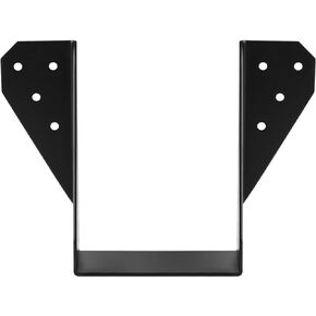 6 Pack Black Face-Mount Joist Hanger for 4"x 6" Nominal Lumber,2mm Thickness (14 Gauge) Joist Hanger Structural-Connectors,Inner Width:89mm(3-1/2 inches)