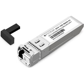 10GBASE-BX20-U BiDi SFP+ Optical Transceiver Module Compatible with Cisco SFP-10G-BX20U 1270nm-TX/1330nm-RX 20km DOM Simplex LC SMF