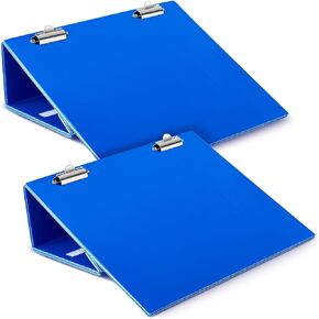 Nuanchu 2 Pcs Folding Slant Board for Writing 14 x 12 Inch Large Slanted Clipboard Adjustable Tilted Writing Board Sloped Surface to Improve Handwriting Legibility Endurance for Office Reading