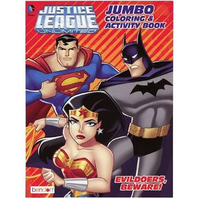 كتاب تلوين وأنشطة Bendon Justice League Unlimited Jumbo 80pg