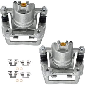 DRIVESTAR 19B2674 19B2675 Rear Brake Calipers for 2003-2008 Honda Pilot, 2001-2006 Acura MDX, New Disc Brake Caliper Pair