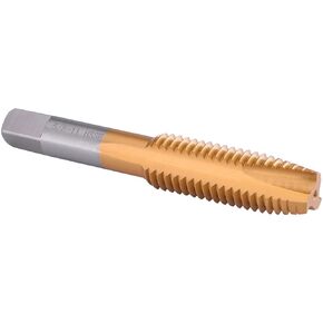 Burkit 5/8"-11 UNC Spiral Point Tap, HSS Titanium Coating Spiral Point Plug Threading Tap 5/8 x 11 UNC