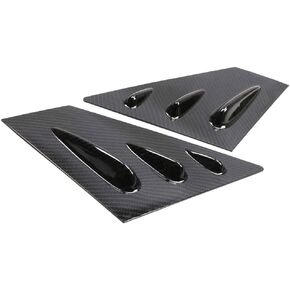 Front Side Window Louvers Compatible with Subaru WRX STi 2015-2021, Air Vent Scoop Shades Cover Blinds (Carbon Fiber Pattern, Front Side)