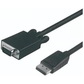 VisionTek DisplayPort to VGA (M/M) Active Cable - 6 feet, Supports 1080p @60hz (901216)