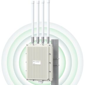 Outdoor WiFi Extender 2024 Newest, ULNA AX840 2.4G&5.8G Long Range Outdoor Wireless Access Point, Up to 150 Connections with Detachable Antennas, Support AP/Router Mode for Backyard, Garage, Farm in Kuwait