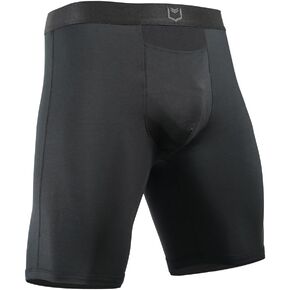 SHEATH V Men's Single Pouch 8" Sports Performance Boxer Brief w/Horizontal Fly