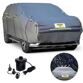 WARSUN Hail Car Cover with Thickened Airtight PVC Inner Protector Heavy Duty Anti-Hail Car Cover Full Cover for Sedans SUV Length Between 166"-198''(with Air Pump)