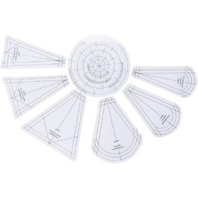 Transparent Acrylic Quilting Rulers Shaped Patch Work Template Set Sewing Machine Ruler Cutting Templates DIY Hand Patchwork Quilt Templates