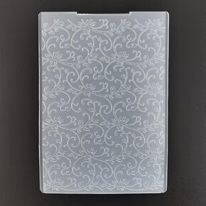 1PC Vine Flower Background Embossing Folder for Card Making Floral DIY Plastic Scrapbooking Photo Album Card Paper DIY Craft Decoration Template Mold