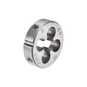 uxcell M12 X 1 Metric Round Die, Machine Thread Left Hand Threading Die, Alloy Tool Steel Screw Thread Cutting Die