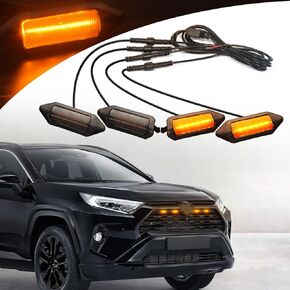 DOOD LED Grill Lights Fit For Toyota RAV4 2019 2020 2021 2022 2023 2024 Front Grille lights For 2024 Rav4 LE/XLE/SE/XSE Raptor Amber Light in Kuwait