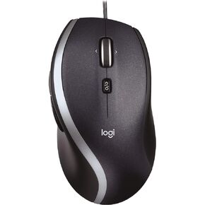 Logitech M500 Corded Mouse – Wired USB Mouse for Computers and Laptops, with Hyper-Fast Scrolling, Dark Gray