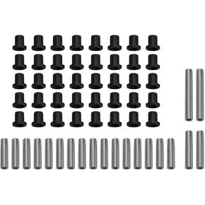 SuperATV Heavy Duty HDPE A-Arm/Control Arm Bushing Kit for OE Arms for Polaris Ranger Full Size XP 800 (2010-2014) - Front and Rear - Stronger Than Stock With Lower Wear