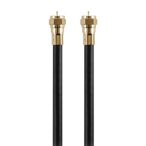 Rocketfish Indoor/Outdoor RG6 Coaxial Cable - Antenna & Digital TV Cable - Wire Cable Connector for Flexible Installation - Television Coaxial Cable Supports Simple Integration - 50', Black