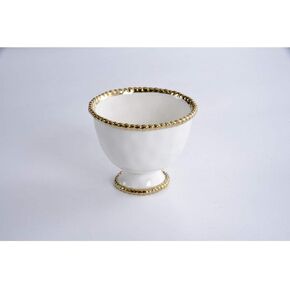 Pampa Bay Golden Salerno Small Footed Bowl