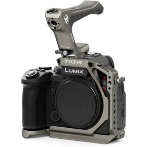Tilta Camera Cage Compatible with Panasonic S5 II/IIX/G8 II Lightweight Kit - Black, with Mount Accessories via NATO, Cold Shoe and 1/4"-20 Threads with Locating Pins (Black)