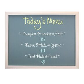 Flipside Products 36" x 48" Wood Framed Green Chalkboard, Large Surface, Wall Decor, Chalkboard Sign, Wall Mount, Menu Board