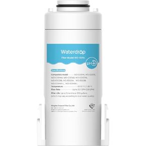 Waterdrop WD-EDFA Alkaline Filters Replacement for Waterdrop Electric Pitcher 𝐖𝐃-𝐄𝐃𝟎𝟏/𝐄𝐃𝟎𝟐/𝐄𝐃𝟎𝟒/𝐄𝐃𝟎𝟏𝐀/𝐄𝐃𝐂𝟎𝟏, NSF/ANSI 42&372, Improve PH, 3 Months or 200 Gallons, 1 Filter