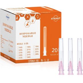 34Ga 0.15 بوصة إبرة حقن معقمة للاستعمال مرة واحدة مع غطاء للحيوانات الأليفة والدواجن وإكسسوارات إبرة التوزيع الصناعية 20 قطعة in Kuwait
