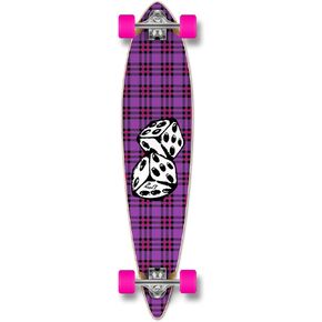 Yocaher Complete Pintail Longboard Skateboards w/Premium Grip Tape, Aluminum Truck, ABEC-9 Bearings, 71mm Skateboard Wheels