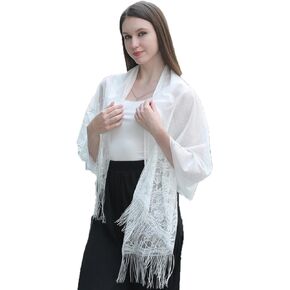 Shawls and Wraps for Evening Dresses Lace Scarfs for Women Pashmina Wedding Formal Shawl
