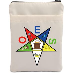 VAMSII OES Symbol Book Sleeve Order of The Eastern Star Book Sleeve OES Sorority Gift for Women Girls(O E S)