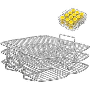Dehydrator Rack for Ninja Foodi AG300,AG300C,AG301,AG301C,AG302,AG400,IG301A,Instant Pot Vortex Plus 6-Quart Air Fryer Oven,Ninja Grill Foodi Accessories,Stainless Steel