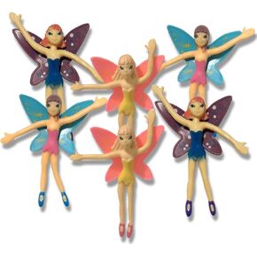 ArtCreativity Bendable Fairy, Set of 12 Flexible Fairy Princesses, Birthday Party Favors for Boys and Girls, Stress Relief Fidget Toys for Kids and Adults, Easter Basket Stuffers, Piñata Fillers