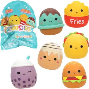Squishmallows Squooshems: سلسلة الغذاء 1 حزمة - لعبة كيلي الرسمية - لعبة إسفنجية صغيرة قابلة للتجميع وقابلة للعصر حقيبة غامضة غامضة - قد تختلف الأنماط - نسخ محتملة - هدية للأطفال والفتيات والأولاد