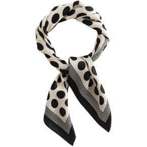 Satin Scarves for Women 27.5 × 27.5 inches Medium Square Elegant Silk Feeling Head Scarf