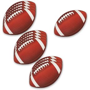 BLUE PANDA - 12-Pack Football Cutouts for Sports Themed Celebrations, Tailgate Party Supplies, 13 X 8 inches