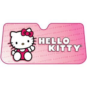 Plasticolor 003681R01 Hello Kitty Sanrio Accordion Style Car Truck SUV Front Windshield Sunshade, 27" X 58"