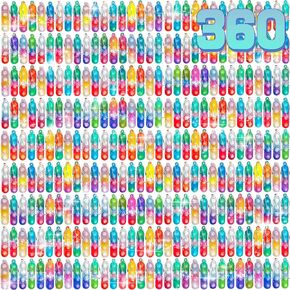 360 Pcs Rectangle Pop Keychain Mini Fidget Toys Bulk for Kids,Mini Pop Fidget Keychain Party Favors for Kids 4-8,8-12, Goodie Bag Stuffers Fidgets for Classroom Prizes Sensory Fidget Toy Packs