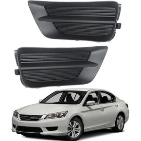 munirater 2-Pack Fog Light Hole Cover Driver & Passenger Side Replacement for 2013-2015 Honda Accord Sedan 71112T2AA00, 71102T2AA00