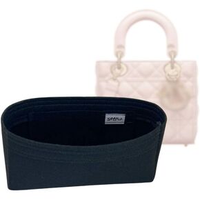 (7-26/ D-Lady-S2 Bag Organizer for D “Lady" Bag Small (for Microfiber Lining) Bag Organizer Insert Innerbag