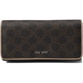 Nine West Zuri SLG Organizer, Brown Logo/Latte