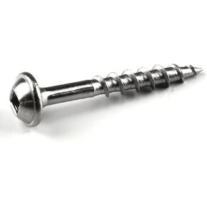 Kreg SML-C125S5-100 Stainless Steel Pocket-Hole Screws, 1 1/4 Inch, 8 Coarse Thread, Maxi-Loc Head, (100 Count)