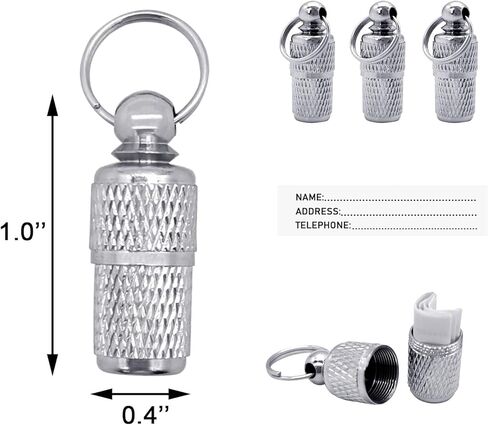3 قطعة علامات تعريف الحيوانات الأليفة لمكافحة فقدانها ، علامات تعريف الحيوانات الأليفة على شكل برميل ، علامات معرف الحيوانات الأليفة مع عنوان الاسم ، ملصق الهاتف ، منع فقدان الحيوانات الأليفة لطوق الجرو الأليف in Kuwait