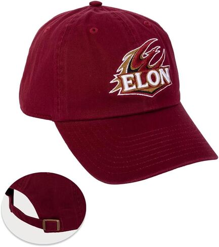 Desert Cactus Elon University Baseball Hat Phoenix Brimmed Embroirderd Cap Adjustable Cloth Strap Adult (Style A) Red in Saudi Arabia