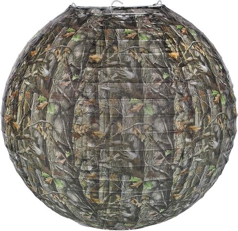 Havercamp Next Camo Party Lantern | 1 عدد | رائعة للحفلات التي تحمل عنوان الصياد، والزخارف المموهة، ومناسبات أعياد الميلاد، وحفلات التخرج، والاحتفال بعيد الأب in Kuwait