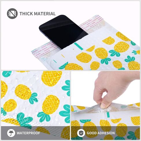 Bubble Mailers 6x10 Inch Shipping Packages Padded Envelopes Poly Bags for Small Business Banana Leaves in Saudi Arabia