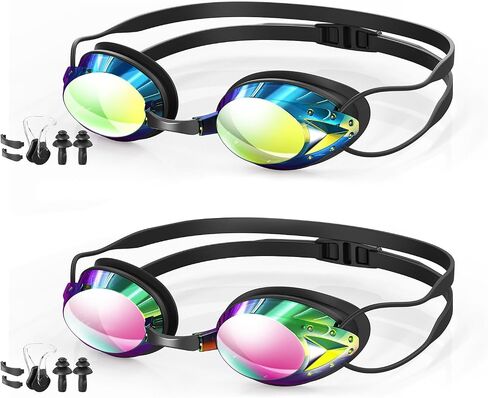 Swim Goggles, 2-Pack Anti Fog Swimming Goggles for Adult Youth Men Women in Saudi Arabia