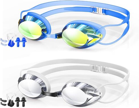 Swim Goggles, 2-Pack Anti Fog Swimming Goggles for Adult Youth Men Women in Saudi Arabia