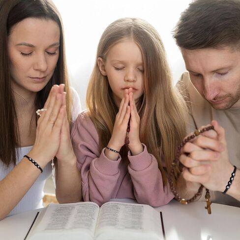 4 قطعة أساور WWJD للأولاد ماذا سيفعل يسوع سوار الأساور المنسوجة أساور سوداء للنساء والرجال هدايا مجوهرات مسيحية in Saudi Arabia