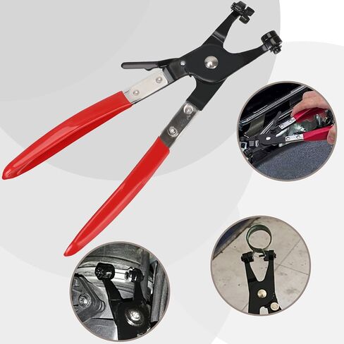 JANNO 4PCS Hose Clamp Pliers Set, Hose Clamp Remover Kit, Car Fuel Oil Water Hose Clamp Tool, Long Reach Wire Spring Hose Clamp Pliers Remover Vice Grip for Automotive Coolant Radiator Heater in Saudi Arabia