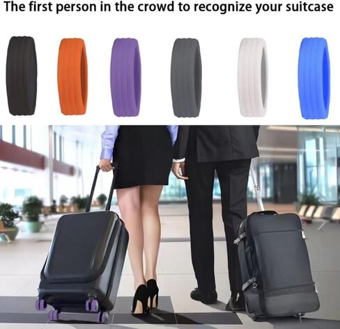 Luggage Wheel Cover Set of 8, Silicone Luggage Wheel Covers Luggage Wheel Protectors Luggage Wheel Protectors Suitable for most luggage wheels and office chairs Noise Free (Yellow) in Saudi Arabia