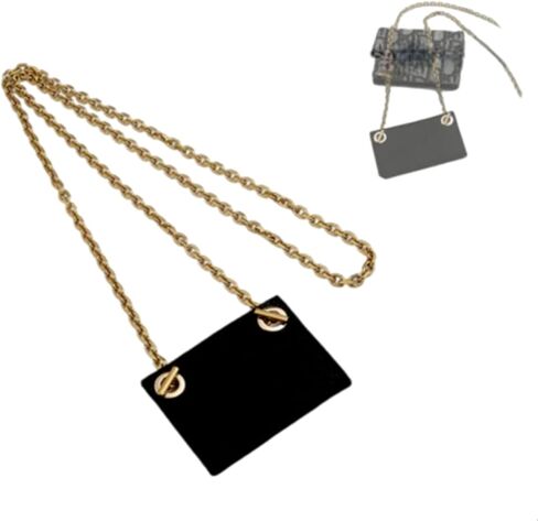 Conversion Kit (Insert+Chain) for Dior Saddle Flap Card Holder Wallet On Chain, Handmade Conversion Kit for CD Classic Wallet Purse, DIY Conversion Kit for CD Tri-fold Wallet (60cm) in Saudi Arabia