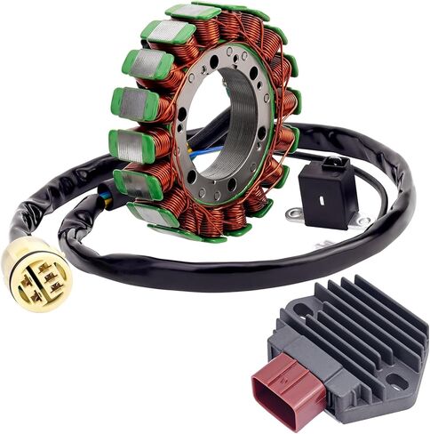 31120-HM7-014 ملف الجزء الثابت مغناطيسي 31600-HM7-003 منظم الجهد المعدل لهوندا TRX450FE فورمان 450 ES/TRX450FM فورمان 450 S 2002 2003 2004 in Kuwait